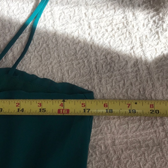 👗Teal green asymmetrical mini dress - Picture 7 of 8